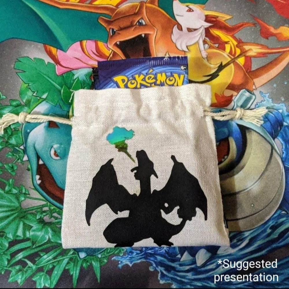 Pokémon Charizard Drawstring Pouch, Wheat - Picture 2 of 2